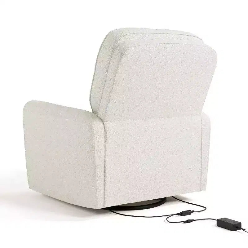 Fauteuil inclinable, pivotant et coulissant électrique de luxe Amalfi de Storkcraft avec double port de chargement USB