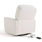 Fauteuil inclinable, pivotant et coulissant électrique de luxe Amalfi de Storkcraft avec double port de chargement USB