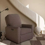Fauteuil inclinable, pivotant et coulissant électrique de luxe Amalfi de Storkcraft avec double port de chargement USB