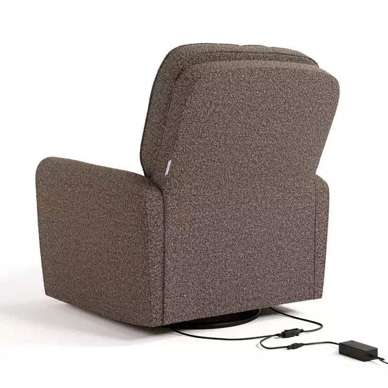 Fauteuil inclinable, pivotant et coulissant électrique de luxe Amalfi de Storkcraft avec double port de chargement USB