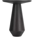 Table d'appoint Sarah Contemporary de 16 pouces de large en aluminium moulé graphite, entièrement assemblée