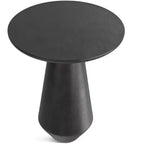 Table d'appoint Sarah Contemporary de 16 pouces de large en aluminium moulé graphite, entièrement assemblée