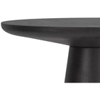 Table d'appoint Sarah Contemporary de 16 pouces de large en aluminium moulé graphite, entièrement assemblée