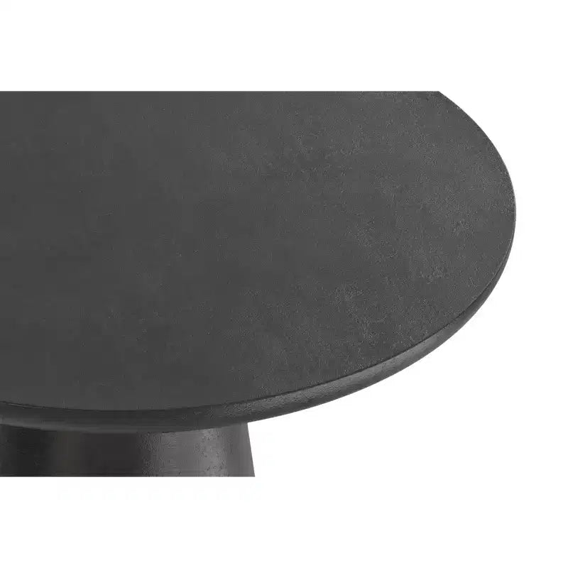 Table d'appoint Sarah Contemporary de 16 pouces de large en aluminium moulé graphite, entièrement assemblée