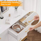 COZONY Commode à 8 tiroirs de 91 cm de haut avec tiroirs à fermeture amortie, organiseur de rangement moderne pour chambre à coucher, placard, couloir