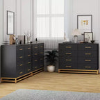 COZONY Commode à 8 tiroirs de 91 cm de haut avec tiroirs à fermeture amortie, organiseur de rangement moderne pour chambre à coucher, placard, couloir