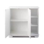 Meuble en bois Lakeside Collection Beadboard avec 3 étagères de rangement et placard -