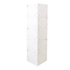 VIYET 69 Bibliothèque d'angle à 5 niveaux avec lumières LED, étagère de présentation en forme de L blanche (design à déflecteur pour bureau à domicile et salon)