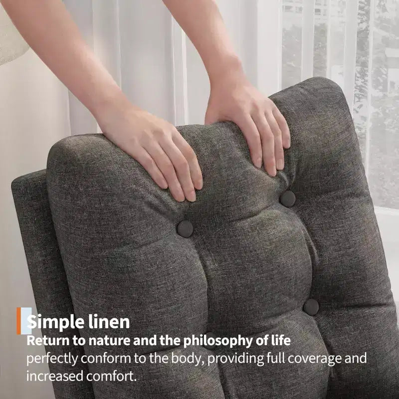 Fauteuil à bascule moderne pour chambre d'enfant, fauteuil à bascule rembourré en tissu bouclé, fauteuil inclinable confortable avec poche latérale, fauteuil à bascule planeur pour salon, chambre à coucher