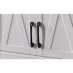 VIYET 68 Meuble d'appoint multifonctionnel pour salon, armoire de rangement en panneaux de particules blanches + MDF (dispositif anti-basculement pour salon/chambre/bureau)