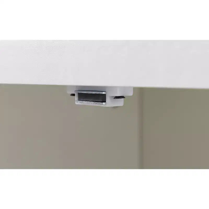 VIYET 68 Meuble d'appoint multifonctionnel pour salon, armoire de rangement en panneaux de particules blanches + MDF (dispositif anti-basculement pour salon/chambre/bureau)