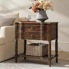 Table d'appoint Anton 30W à 2 tiroirs avec station de charge intégrée|HULALA HOME