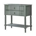 Anton 30 W 2-Drawer End Table with Built-in Charging Station|HULALA HOME