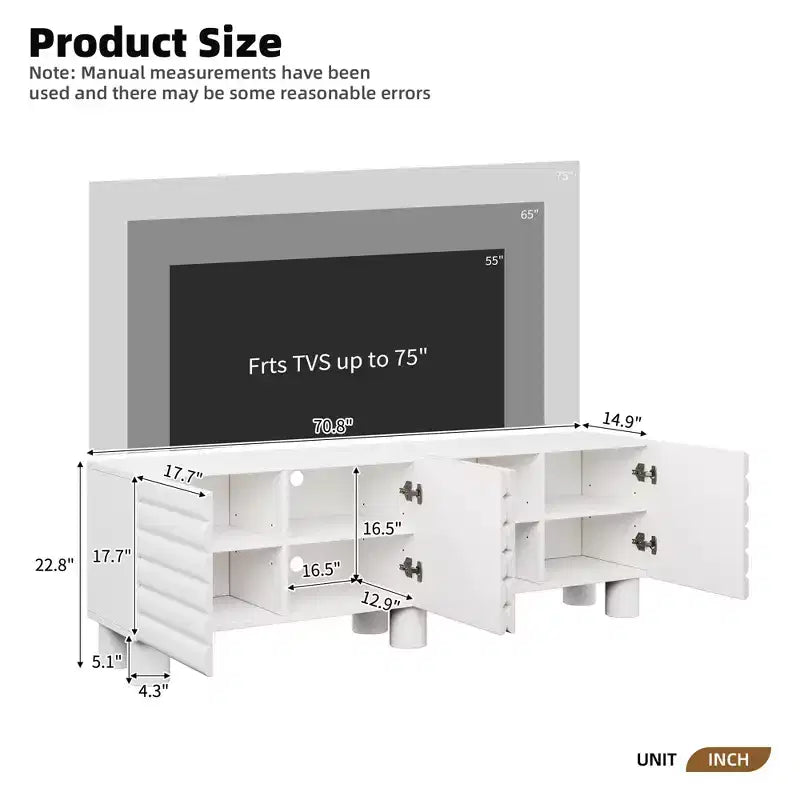 Meuble TV moderne Clihome pour le salon