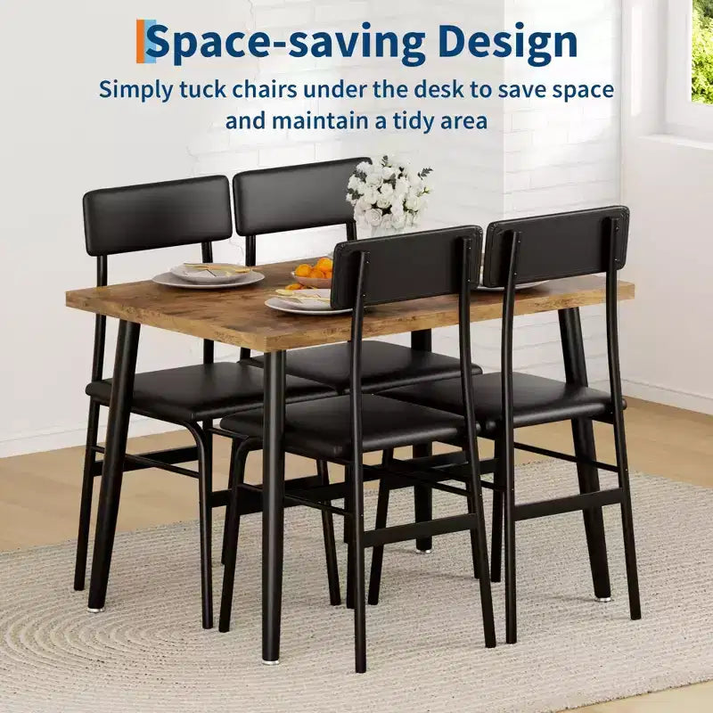 Chaises, table de petit-déjeuner compacte pour petits espaces, appartements et restaurants