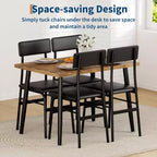 Chaises, table de petit-déjeuner compacte pour petits espaces, appartements et restaurants