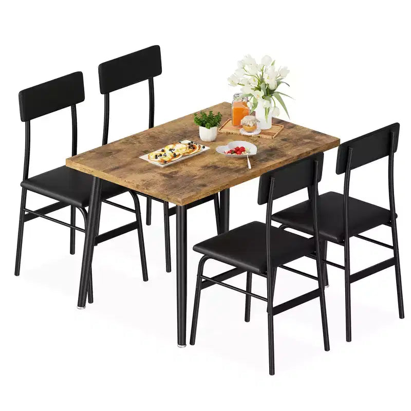 Chaises, table de petit-déjeuner compacte pour petits espaces, appartements et restaurants
