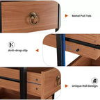 Étagère de rangement pour fruits et légumes en bois, présentoir étroit à 5 niveaux pour snacks et fruits, étagère utilitaire pour la cuisine, le salon, la chambre