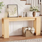 Console de ferme 70,9 pouces de long, table d'appoint rectangulaire étroite en bois pour la maison et le bureau, montage facile