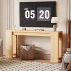 Console de ferme 70,9 pouces de long, table d'appoint rectangulaire étroite en bois pour la maison et le bureau, montage facile