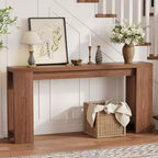 Console de ferme 70,9 pouces de long, table d'appoint rectangulaire étroite en bois pour la maison et le bureau, montage facile
