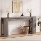 Console de ferme 70,9 pouces de long, table d'appoint rectangulaire étroite en bois pour la maison et le bureau, montage facile