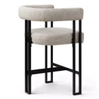 Tabourets de bar modernes de 24 po, ensemble de 8, dossier et accoudoirs incurvés, tabourets de comptoir rembourrés en tissu pour îlot de cuisine ou bar-Panipeachy