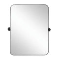 HomeRoots 36 Black Metal Tilting Framed Accent Mirror