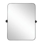 HomeRoots 36 Black Metal Tilting Framed Accent Mirror