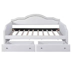 Lit de repos Luxystar tapissé en velours avec 2 tiroirs