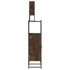 vidaXL Ensemble de meubles de salle de bain avec étagère 3 pcs Bois d'ingénierie Rangement pour