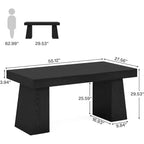 Bureau de direction, bureau d'ordinateur moderne en bois, poste de travail