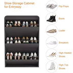 Meuble à chaussures en bois avec 3 tiroirs basculants et étagère réglable, rangement à chaussures dissimulé pour entrée, couloir et salon