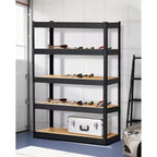 Étagères de rangement métalliques de garage, Étagères de garage réglables, Étagères à 5 niveaux, Racks utilitaires pour entrepôt, cellier, sous-sol