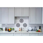 Meuble bas de cuisine Shaker CASAINC 36 L x 34,5 H x 24 P avec 3 tiroirs, cadre en bois massif, peinture à base d'eau à faible teneur en COV, fermeture en douceur, prêt à assembler, gris tourterelle