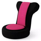 Fauteuil paresseux Costway avec repose-tête et dossier réglables, siège rembourré en éponge, cadre en métal noir + gris / noir + rose