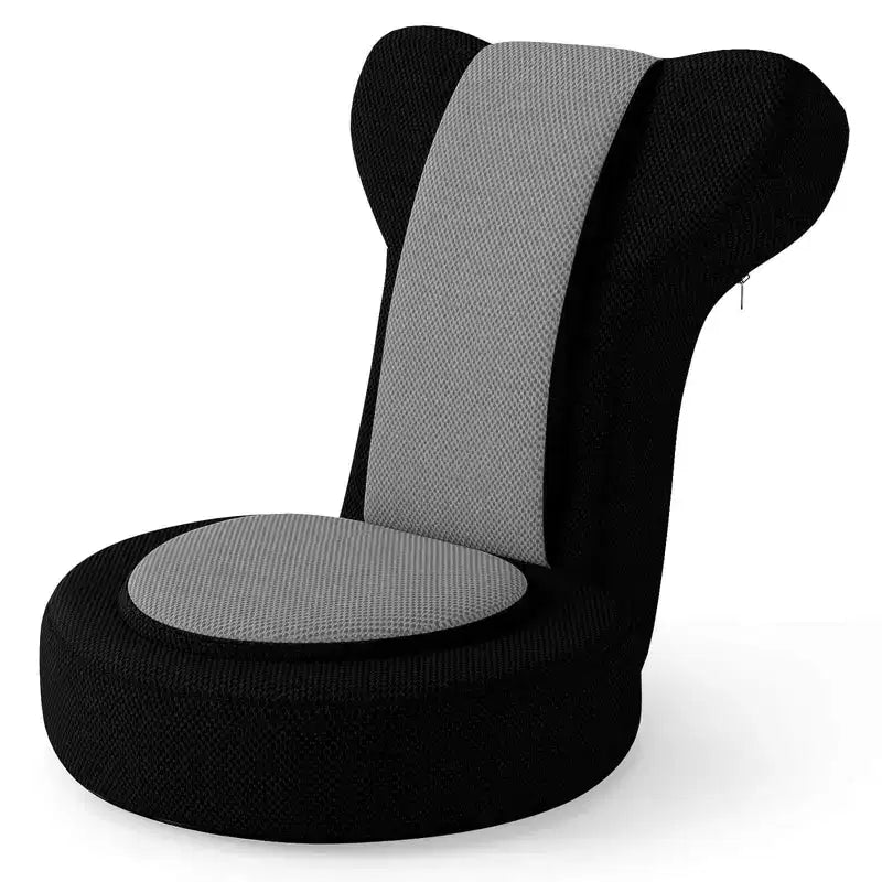 Fauteuil paresseux Costway avec repose-tête et dossier réglables, siège rembourré en éponge, cadre en métal noir + gris / noir + rose