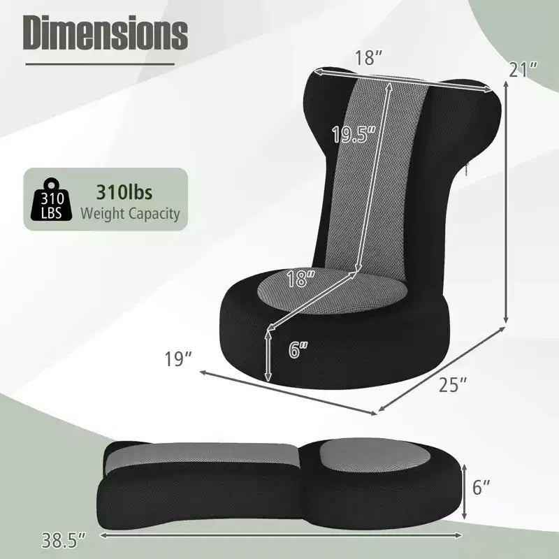 Fauteuil paresseux Costway avec repose-tête et dossier réglables, siège rembourré en éponge, cadre en métal noir + gris / noir + rose