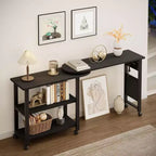 Table d'appoint rotative à 360°, Table d'appoint avec station de charge, Table d'appoint pivotante avec sac de rangement supplémentaire, Table d'appoint mobile avec 6 roulettes pivotantes pour chambre à coucher