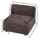 Fauteuil d'appoint rembourré avec pouf Lazy Single Sofa Lounge Chair Fauteuil de loisirs rembourré doux - ModernLuxe