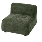 Fauteuil d'appoint rembourré avec pouf Lazy Single Sofa Lounge Chair Fauteuil de loisirs rembourré doux - ModernLuxe