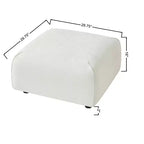 Fauteuil d'appoint rembourré avec pouf Lazy Single Sofa Lounge Chair Fauteuil de loisirs rembourré doux - ModernLuxe