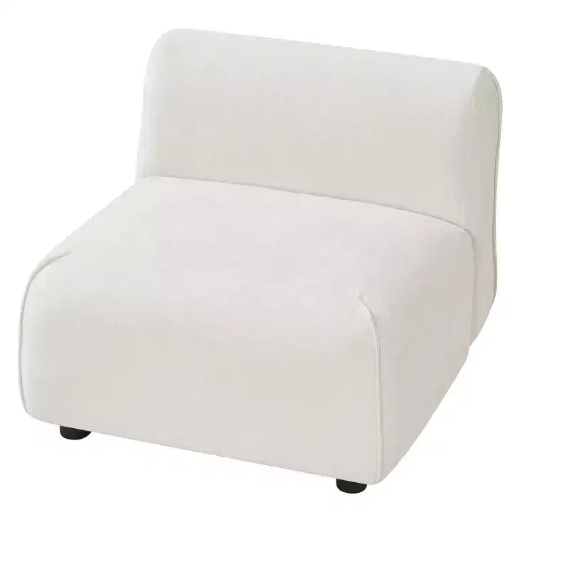 Fauteuil d'appoint rembourré avec pouf Lazy Single Sofa Lounge Chair Fauteuil de loisirs rembourré doux - ModernLuxe