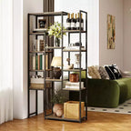 Étagère Gymax 71 po avec 12 tablettes ouvertes, dispositif anti-basculement pour salon, bureau à domicile