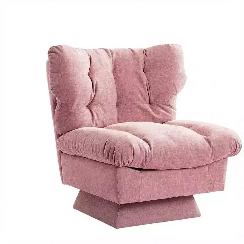Fauteuil pivotant moderne, Fauteuil de canapé confortable avec base surdimensionnée, Siège étendu de 52,8 cm de profondeur, pour salon, chambre ou bureau