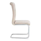 Lot de 2 chaises de salle à manger rétro en similicuir façon peau d'alligator avec détails de boucle en cristal