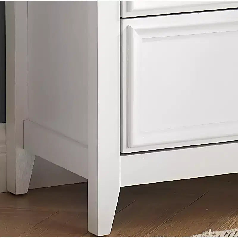 Commode moderne à 7 tiroirs, avec poignées métalliques, pour rangement de chambre à coucher