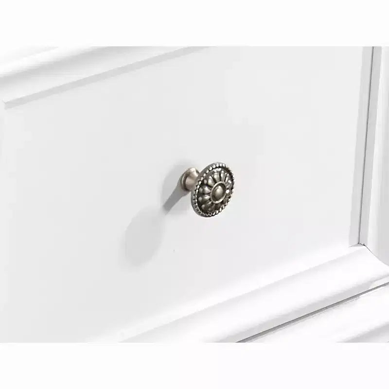 Commode moderne à 7 tiroirs, avec poignées métalliques, pour rangement de chambre à coucher