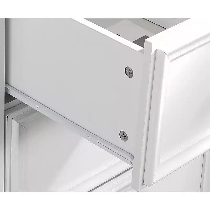 Commode moderne à 7 tiroirs, avec poignées métalliques, pour rangement de chambre à coucher