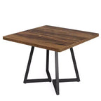 Table de salle à manger carrée, table de cuisine en bois pour 4 personnes